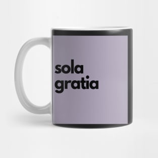 sola gratia, purple Mug